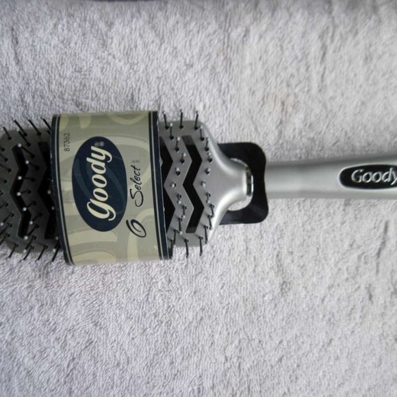 Goody Select Plastic Vented Flat Paddle Hair Brush Blow Dry 1999 Blue Silver - Picture 1 of 15